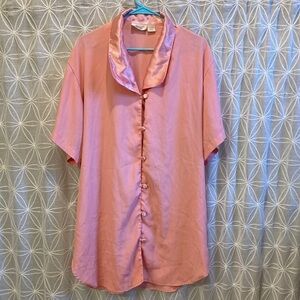 Victoria Secret Vintage Gold Tag Button Down Sleep Shirt